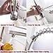 VAPSINT Best Modern High Arch Commercial Lead-Free Stainless Steel Brushed Nickel Kitchen Faucet, Single Handle Kitchen Sink Faucet(with Two Outlets)