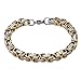 BodyJ4You Men's Stainless Steel Bracelet Necklace Link Byzantine Chain Set Two-tone with Gift Box