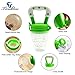 Baby Food Feeder, Tinabless Fresh Fruit Feeder Infant Teething Toy Nibbler Teether Pacifier and Silicone Pouches for Baby with Clip M (2Pcs)