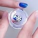 CICI&SISI Clear Nail Art Stamper with Scraper Acrylic Handle with 2 Pieces 1.18 inch Silicone Head