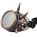 Leegoal(TM) Vintage Steampunk Goggles Spiked Gothic Welding Cyber Punk Gothic Cosplay Glasses (Copper)