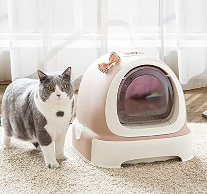 Nosterappou Bassin A Litiere Entierement Deodorant Toilettes Fermees Bac A Litiere A Tiroir Pour Chat Paresseux Odeur D Isolement Maintien De L Air Interieur Color F1 Amazon Fr Cuisine Maison