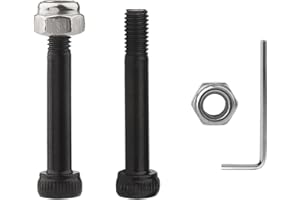 NWUCZW 2 Set Replacement 74072 Auger Motor Shaft Nut & Bolt, Fit for Traeger, Z-Grills, Pit Boss, AC Pellet Grill Shaft Nut & Bolt of Auger Motor & Rec Tec and Most Wood Pellet Grills (2)