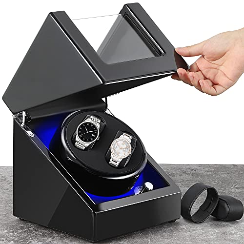 NEWTRY Automatic Watch Winder Double Watches Winder Boxes with
