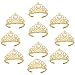 XiangGuanQianYing Princess Dress Up Crowns and Tiaras for Child from 3 Years Up Party Favors Pink Tiara Plastic Gold Tiara(10 Pack) (Heart Pink)