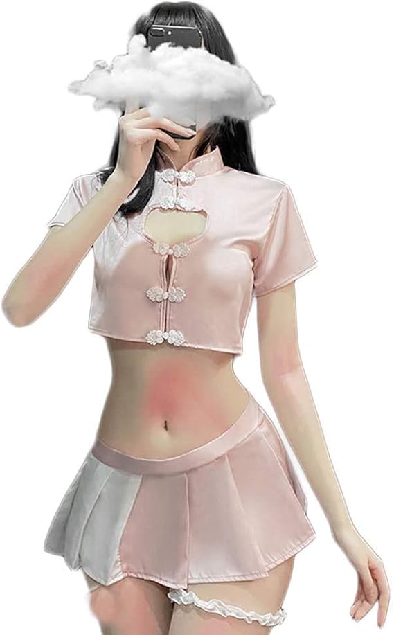 Amazon Co Jp Senmhs コスプレ セクシー セクシー コスプレ 学生 チャイナ チャイナドレス ミニスカート チャイナ服 ランジェリー ベビードール チャイナドレス風 チャイナ服 可愛い ランジェリー 9753 ホビー