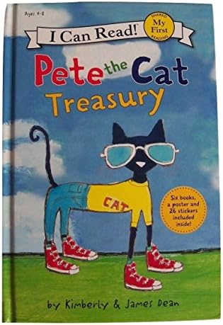 I Can Read Educational Series! Pete the Cat Treasury (2016; My First Shared Reading; 6 Books in 1, Fold Out Poster, 26 Stickers)