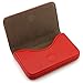 PDTXCLS Partstock(TM) Flip Style Leather Business Name Card Wallet/Holder 25 Cards Case 4L x 2.8W inches with Magnetic Shut.(Red)