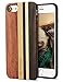 YFWOOD Compatible with iPhone 8 Case, iPhone 7 Case Wood with Unique Natural Real Wood Stripe Shockproof Drop Proof Slim Bumper Protective Cover for iPhone 7/iPhone 8 (Wood)