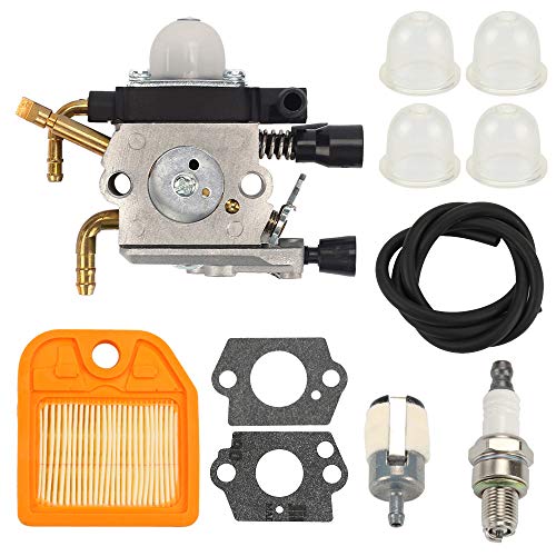Wellsking C1Q-S225 Carburetor for STIHL HS81R HS81 HS81RC HS81RCE HS81T HS81TZ HS81TCE HS86 HS86R HS86RZ HS86T Hedge Trimmer 42371200606 with Air Filter