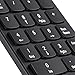 YOHOOLYO Wireless USB Numeric Keypad Mini Numpad 2.4G USB Number Pad Receiver for Laptop Desktop PC Notebook Black 18 Keys