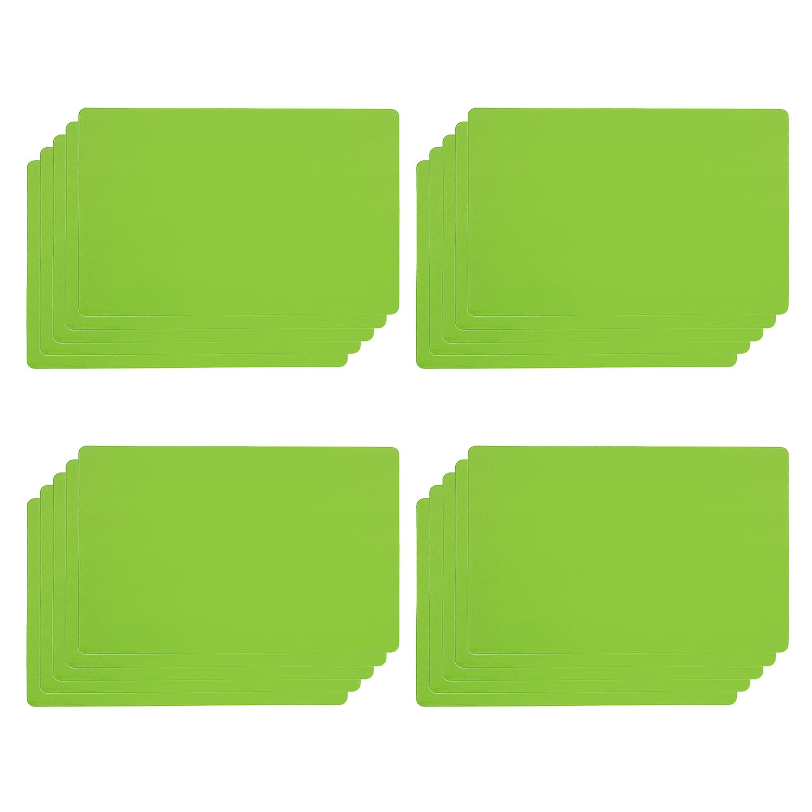 PATIKIL Magnetic Name Tag 4.72x3.15Inch, 20 Pcs Dry Erase Magnet Labels Waterproof Reusable Strips for Classroom Office Refrigerator Home whiteboard, Light Green