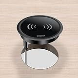 10W Desk Wireless Charger Desktop Charger Charging Station Mounts on the 2.7''/2.4'' Office Tables Desk Grommet Hole for iPhone X / 8 Plus / amsung Note 8 S8 All Qi-Enable Devices - Black