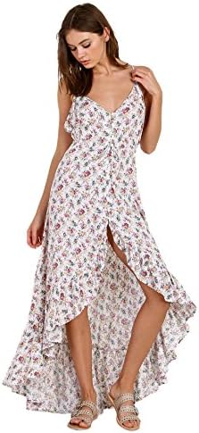 Auguste The Label Roxy Cross Back Dress 90s Ditsy Floral Pale PI