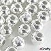 Femitu 100 Silver Plated Metal Spacer Beads 4mm 1/6
