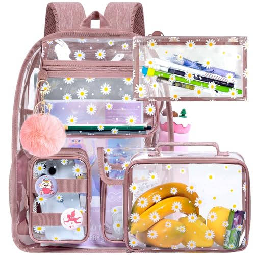 WZLVO Clear Backpack See Through School Bag