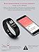 Fitness Tracker,Teetox 0.96Inch OLED Heart Rate Monitor Smart Wristband Swimming Activity Tracker Smart Bracelet with Step Tracker/Calorie Counter/Sleep Monitor for iPhone iOS and Android Phone,Black