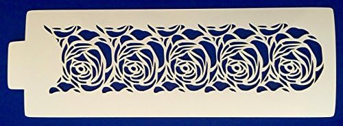 Large Rose Side Stencil for Cake Decorating