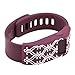 WITHit XO Your Sister Designer Sleeve compatible with the Fitbit Charge/Charge HR - Band Cover - Arabesque burgundy/white