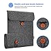 ProCase MacBook Air 13 Inch/MacBook Pro 13 Inch Laptop Sleeve, Felt Sleeve Case Cover with an Extra Accessory Organizer for MacBook Air 13 / Pro 13 / iPad Pro 12.9 –Black