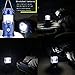 ZLXING Solar Lantern Portable Collapsible Rechargeable for Outdoor Camping Hiking Emergency,3 Colors (Blue)