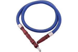 COOLGO Hookah Hose, Shisha Hose Pipe Random Color, Wood Handle Wrapped Hookah Pipe Washable Durable 40" Long Shisha Hose (Random Color 1Pcs)