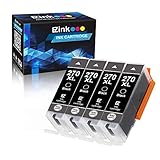 E-Z Ink (TM) Compatible Ink Cartridge Replacement for Canon PGI-270XL PGI 270 XL to use with PIXMA MG6821 TS6020 MG6820 MG5720 MG5721 MG5722 TS5020 TS8020 TS9020 MG7720 Printer (Large Black, 4 Pack)