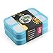 leakproof bento lunchbox, lunch containers 3 compartments (2 pack) no smells, food prep,meal planning,microwave and freezer safe by new tomorrow