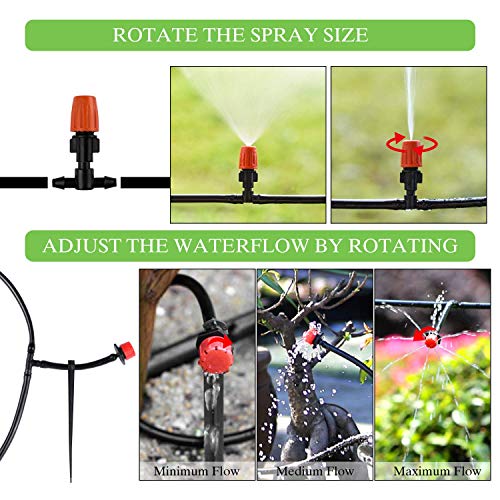 Philonext Drip Irrigation,100ft /30M Garden Irrigation System