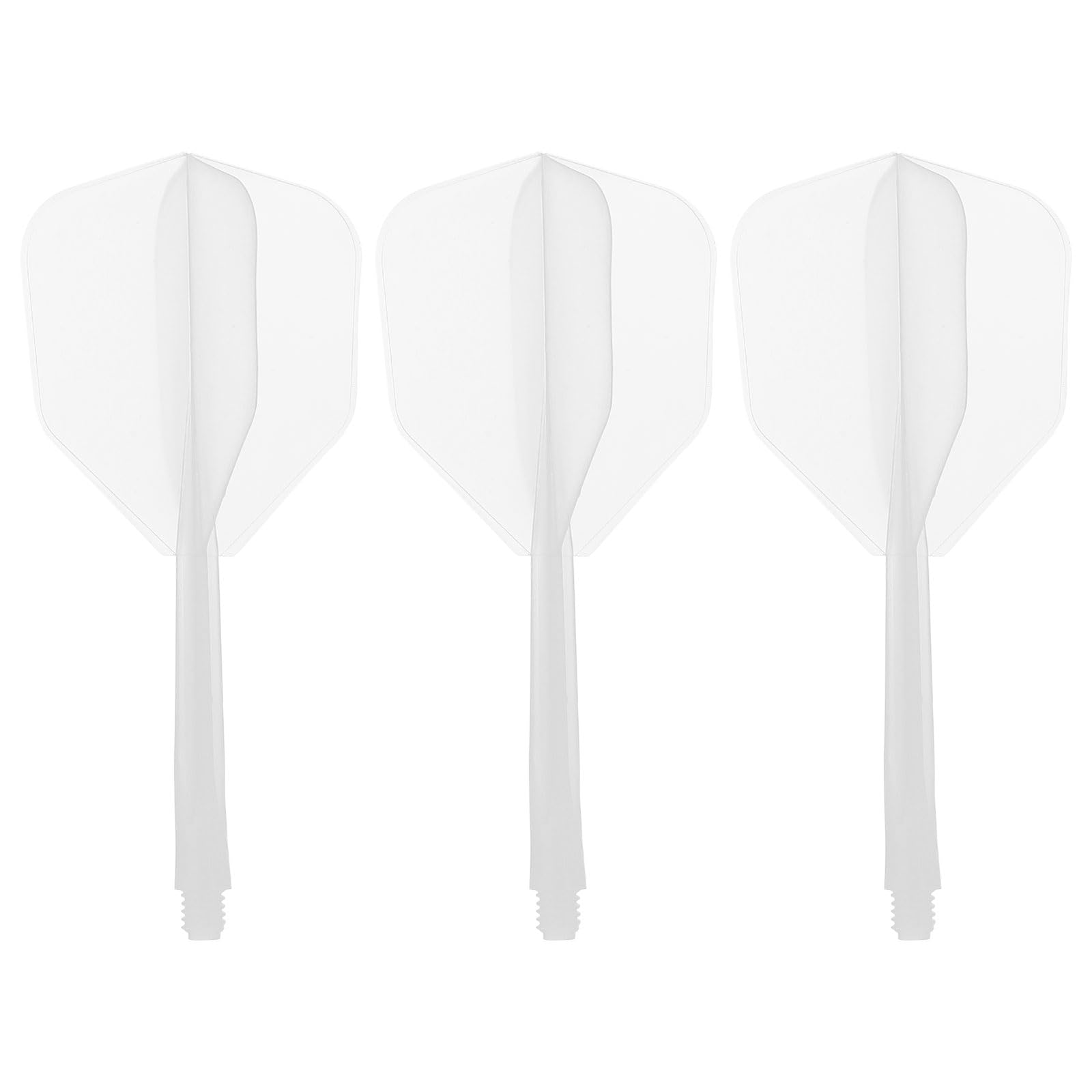 PATIKIL Integrated Dart Shaft and Flights, 3 Pack 2BA Durable Plastic Dart Flight Replacement Dart Accessories, White