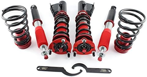 PAO MOTORING Adjustable 36Levels Damper Coilover Coilover Shock Strut Absorber Kit