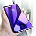 FLOVEME iPhone 8 Plus / 7 Plus Case, Luxury Slim Fit Gradual Colorful Gradient Change Color Ultra Thin Lightweight Electroplating Bumper Anti-Drop Clear Hard Back Cover Holder, Transparent Purple