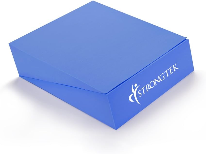 StrongTek 13" Large Yoga Foam Wedge, Slant Board, Calf Stretcher, Improve Lower Leg Strength, Stability, Incline Wedge, Knee Pad, Back Support, Footrest Cushion, Physical Therapy, One Pair : Sports & Outdoors