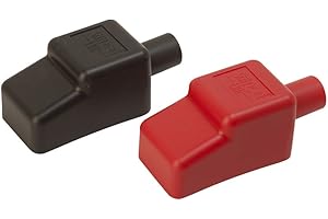 Sea Dog 5/8-Inch Battery Terminal Covers, Red/Black