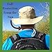 Wide Brim Packable Booney Sun Hat |Lightweight Cotton |Fishing Gardening Tan