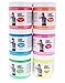Liquid Latex Fashions 6 Colour Set Liquid Latex Paint for Adults and Kids, Glow Body Paint, Ideal for Art, Theater, Parties, Cosplays, Carnivals, Flexible