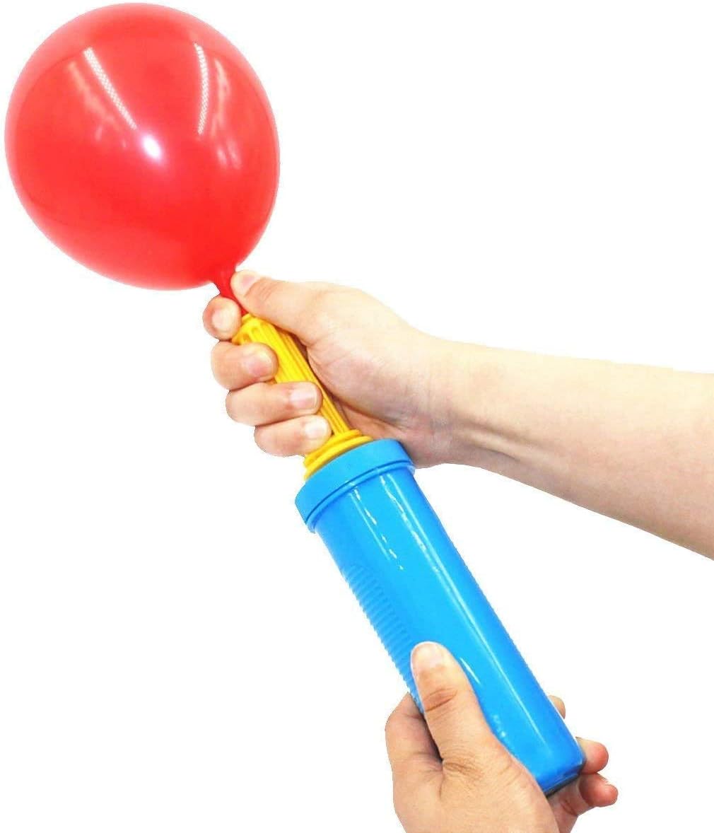 AEX Balloon Pump, Hand for Balloon Arch Kit Manual Balloon Pump, Perfect for Balloon Arch Fitness and Yoga Balls (Yellow) - Image 4
