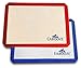 Caboose Nonstick Silicone Baking Mat Set of 2 for Kitchen Accessories and Baking Supplies,best Cookie Sheet Replacement,size 16.5 X 11.6 Inches