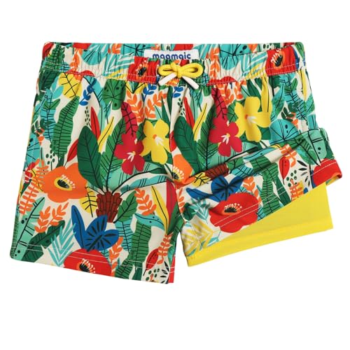 Maamgic Boys Swim Trunks with Compression Liner