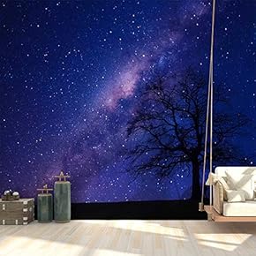 Wall Mural Starry Sky Removable Self-Adhesive Large Wallpaper - 66x96 inches