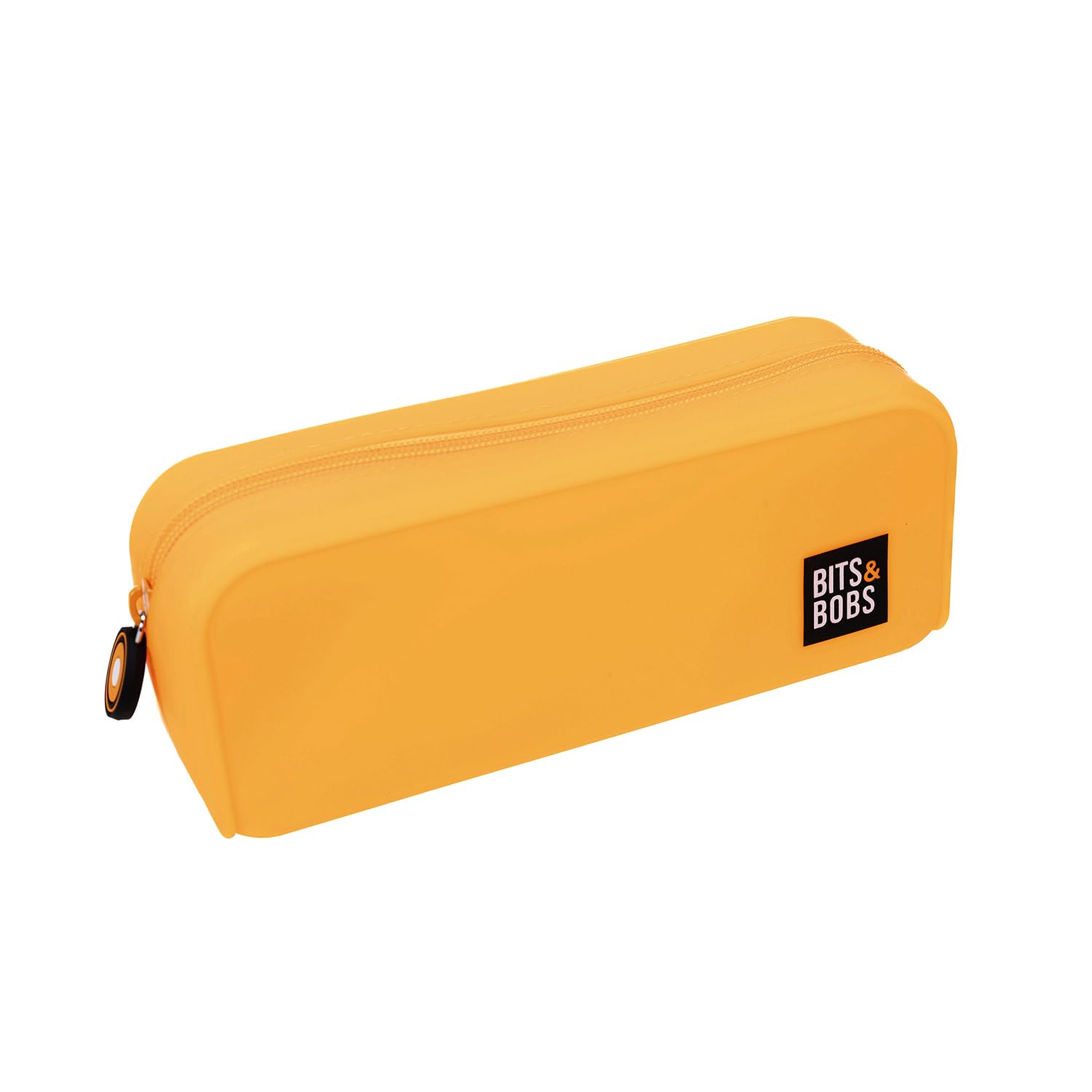 Grafoplás | Fluorescent Orange Silicone Case | 20 x 7.5 x 7.5 cm | Soft Touch | Flexible | Water Resistant | Bits & Bobs Pop Up Design | Fluorescent Colours, Neon Orange, 20x7,5x7,5cm, School