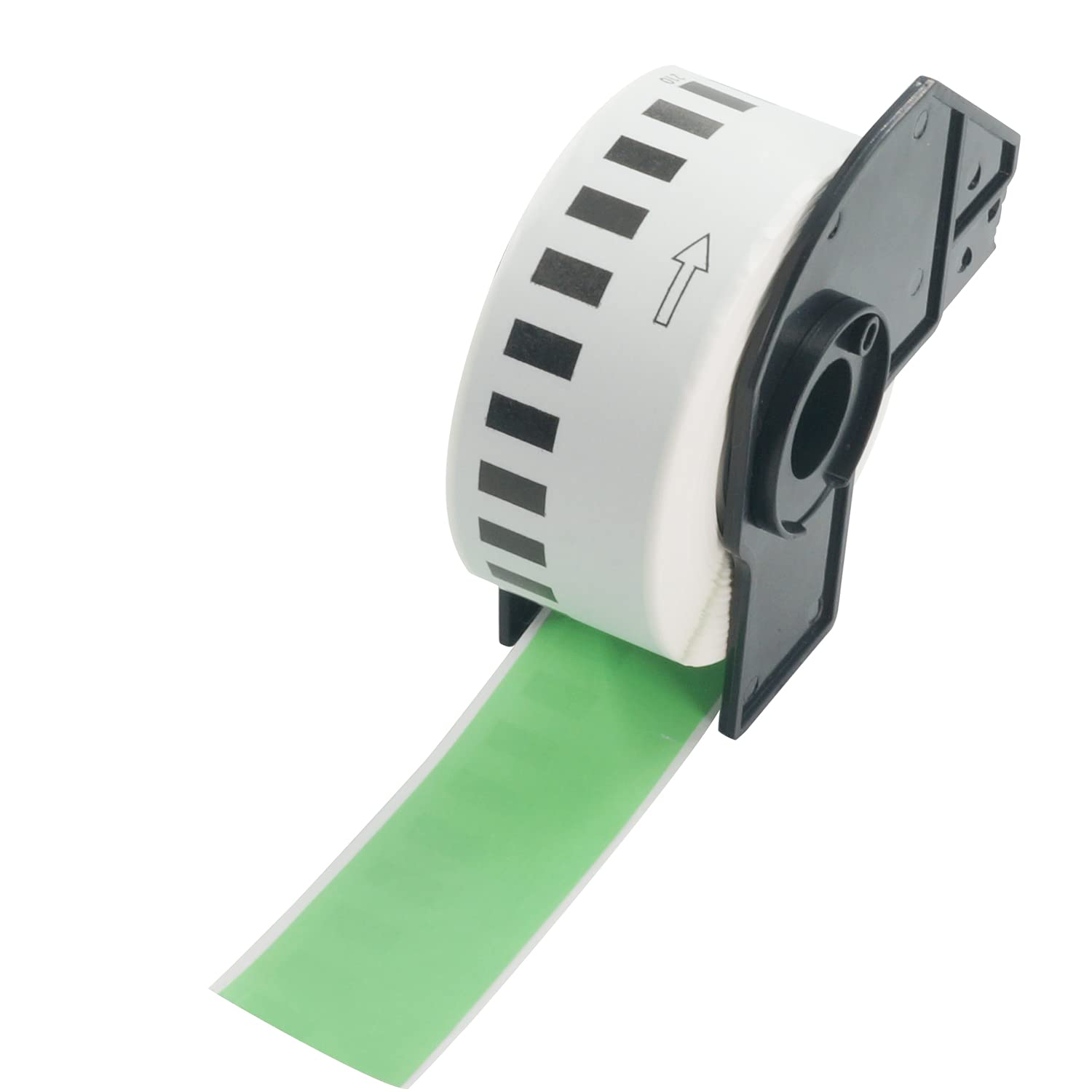 BETCKEY - 1 Green Labels Replacement for Brother DK-22210, 29mm x 30.48m Continuous Length Paper Labels Compatible with Brother QL Label Printers — image 1