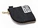 Rough Enough Classic Vintage Fancy Simple Durable Canvas Small Mini Portable Earphones Accessories Coin Pouch Holder Purse Wallet In Flat Sector Shape With Gold Zipper for Outdoor Teens Students Boys