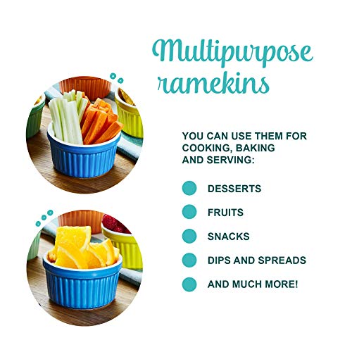 2 Uno+Casa+Ceramic+Colorful+Ramekins