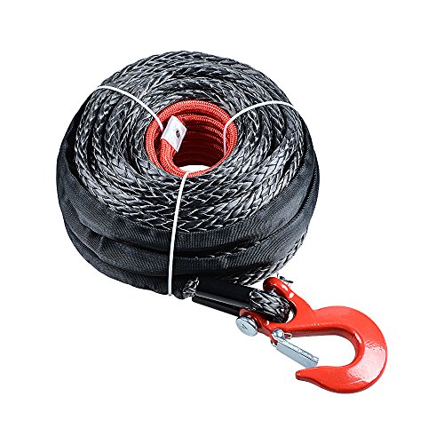 Astra depot 92ft x 1/2 synthetic winch rope 22000lbs pr…