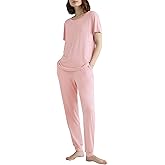 Latuza Women's Petite Pajamas Set Viscose Petite Length Sleepwear