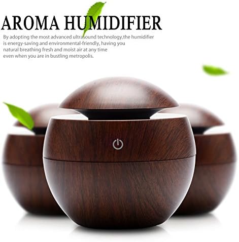 Vency Portable Mini Wood Finish Aroma Atomization Humidifier For Home Office and Car (Assorted Color)