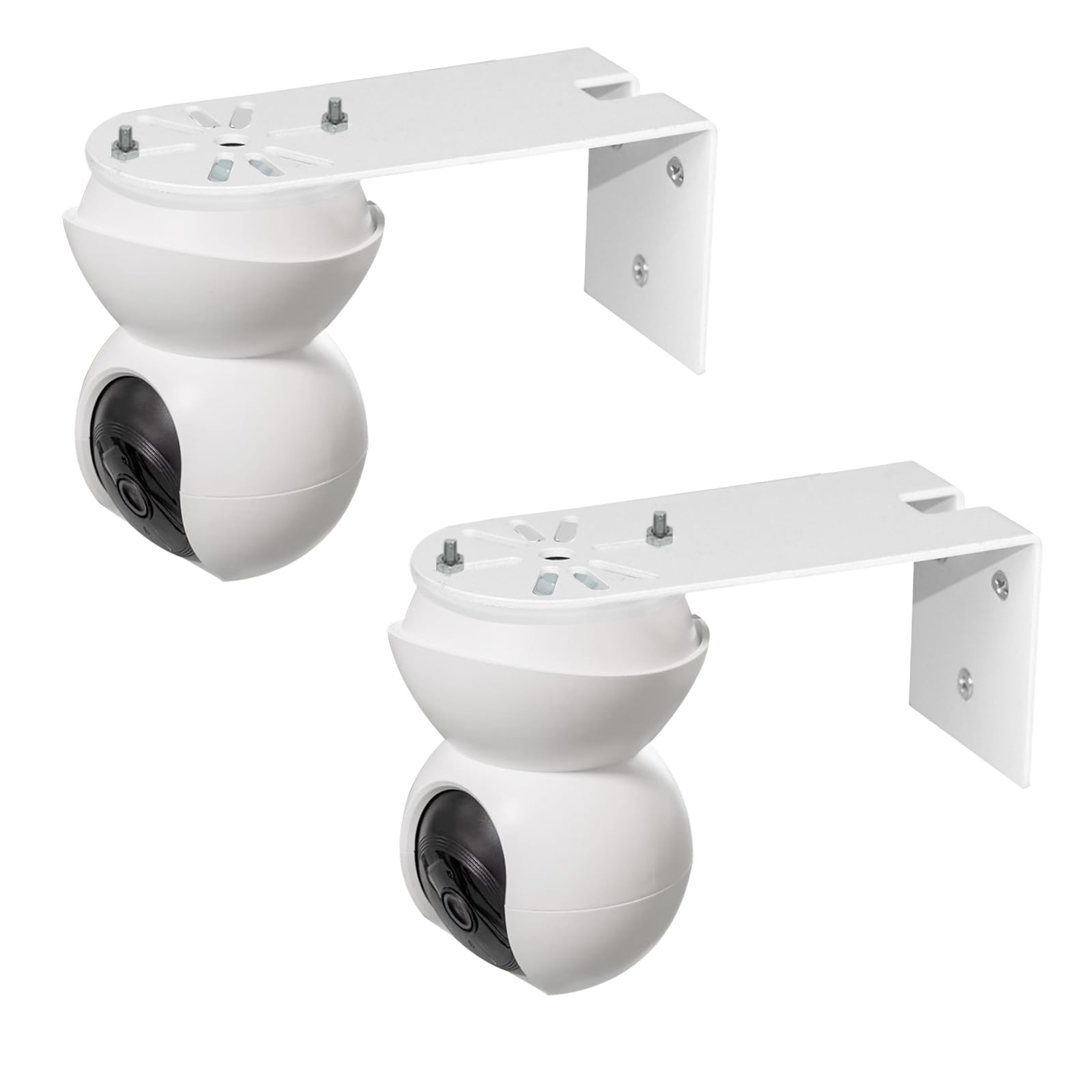 TEKCAM Metal Ceiling Mount Bracket 2 Pack Compatible with TP-Link Tapo C200/C210/C220/Tc70, Kasa Ec70/Kc410s Security Cameras