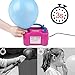 HEYFIT Balloon Pump, Portable Dual Nozzle Rose Red 110V 600W Electric Balloon Blower Automatic Inflator for Decoration Birthday Wedding Christmas Party