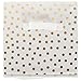 DII Non Woven Polyester Storage Bin, Polka Dot, White & Gold, Small Set of 4